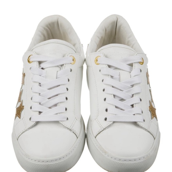 Zadig et Voltaire white trainers with gold stars ⭐️ - Picture 3 of 5
